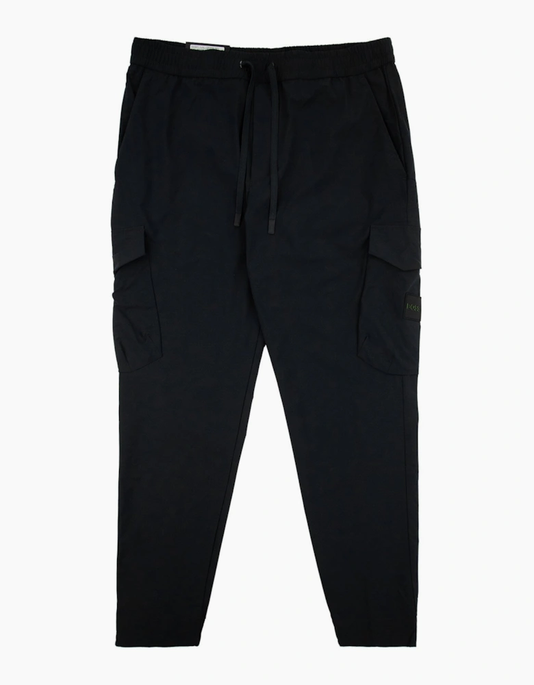 Hugo Boss Tapered-fit Trousers In Easy-iron Stretch Poplin Black 001