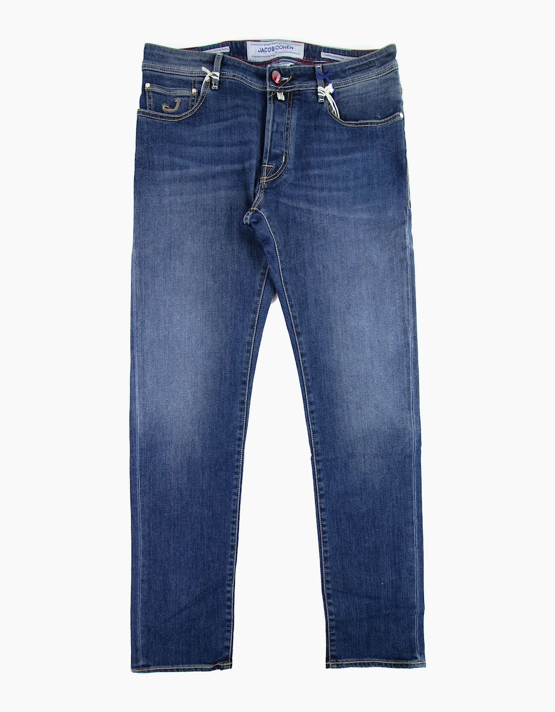 Jacob Cohen J688 Red Fade Patch Jeans Denim