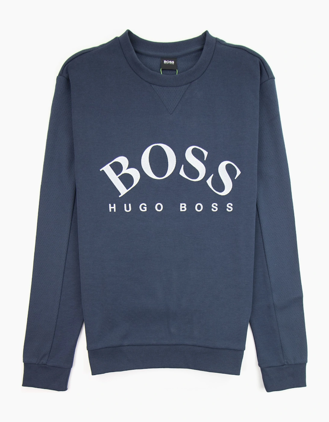 Hugo Boss Curved Logo Salbo Sweatshirt Navy, 3 of 2