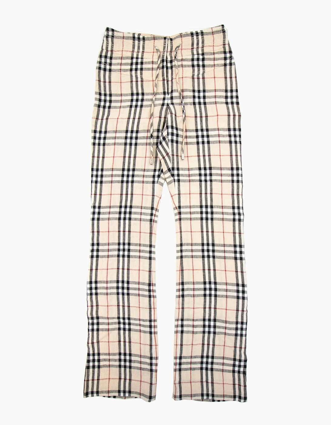 Burberry Woman Garrick Check Wide Leg Trouser Camel, 5 of 4
