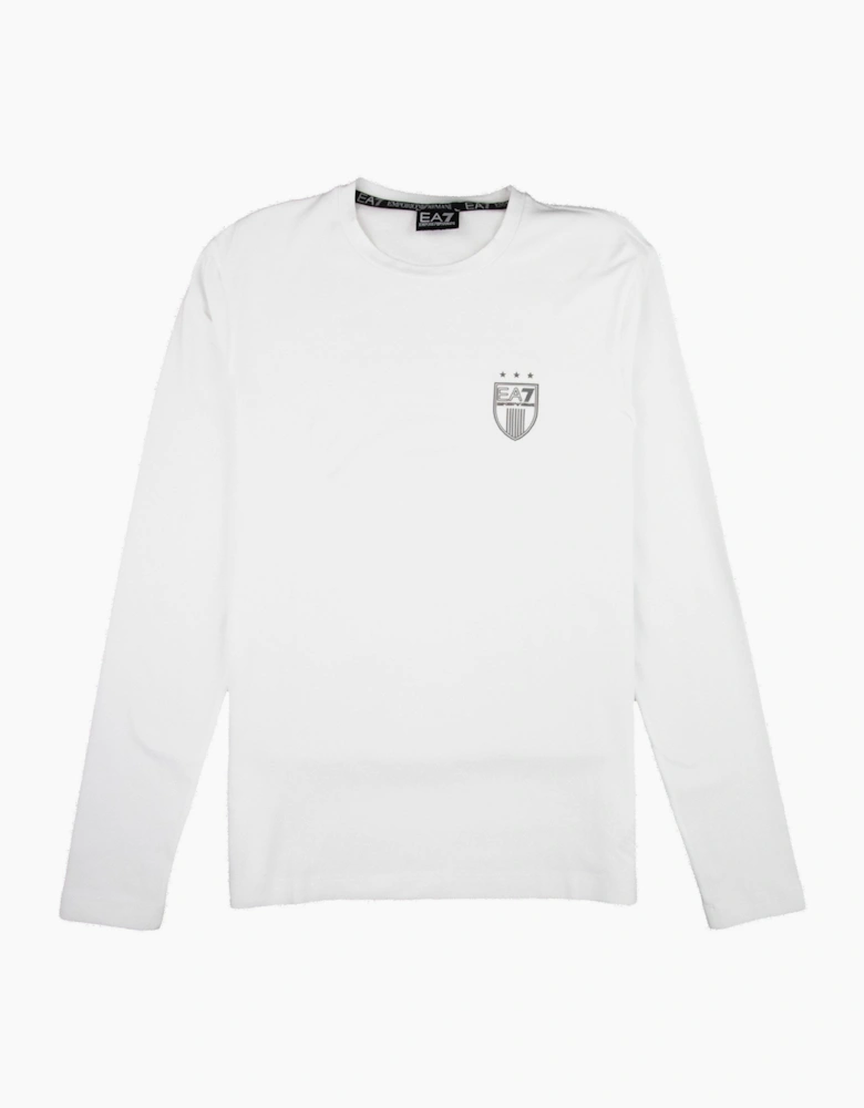 EA7 Long Sleeve Soccer 7 T-shirt White