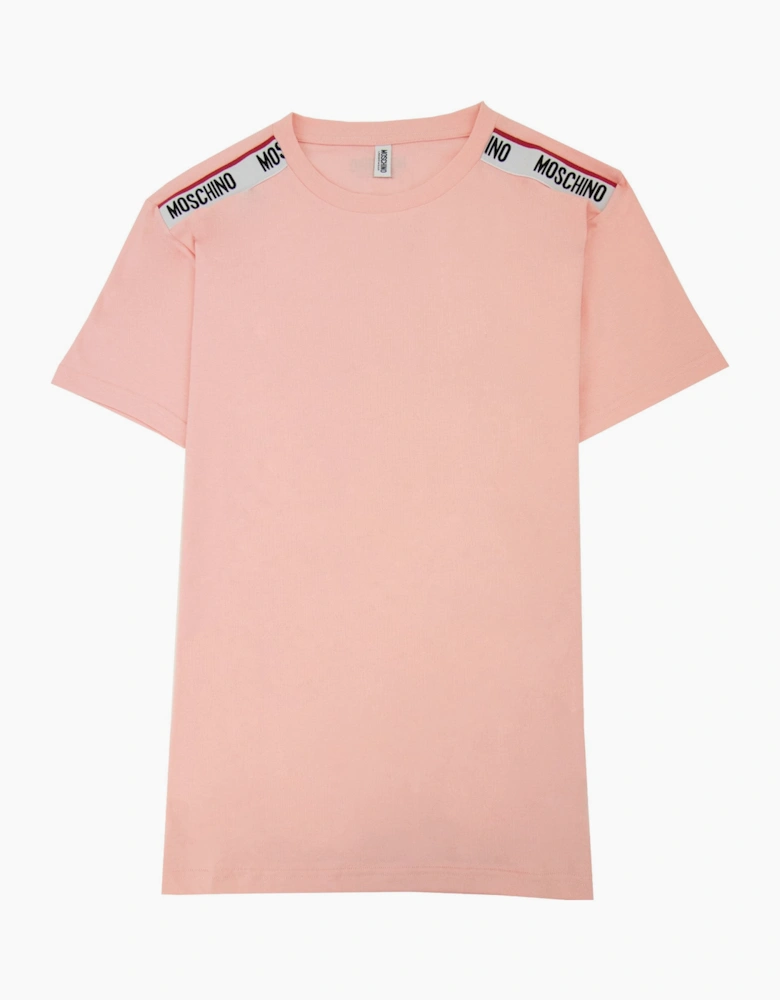 Moschino Underwear Tape Logo T-shirt Pink 0227