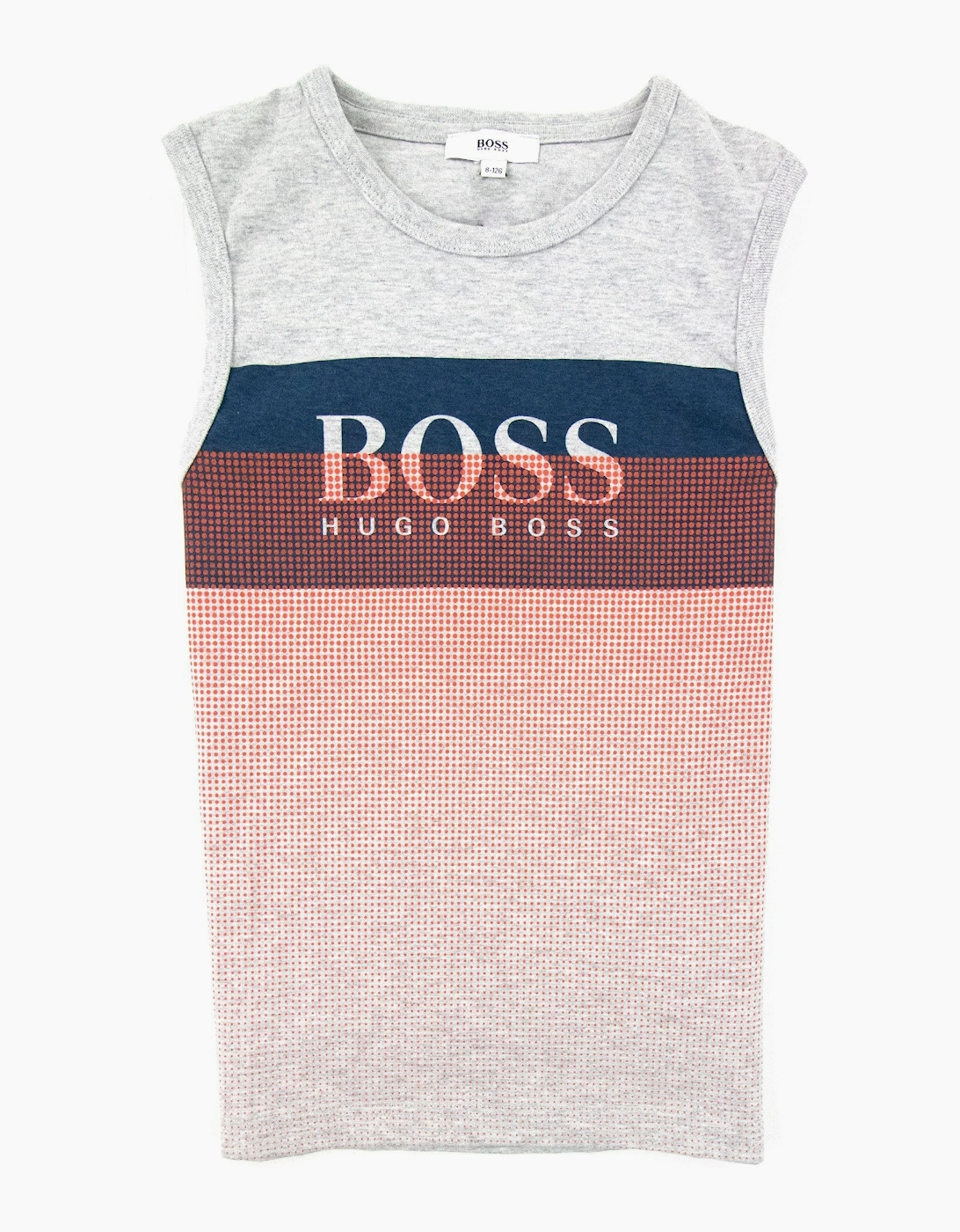 Hugo Boss Kids Logo Tank Top Light Grey, 3 of 2