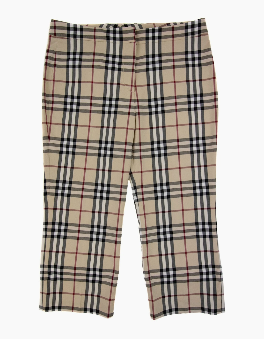 Burberry Woman Marden Check Short Trouser Beige 0144