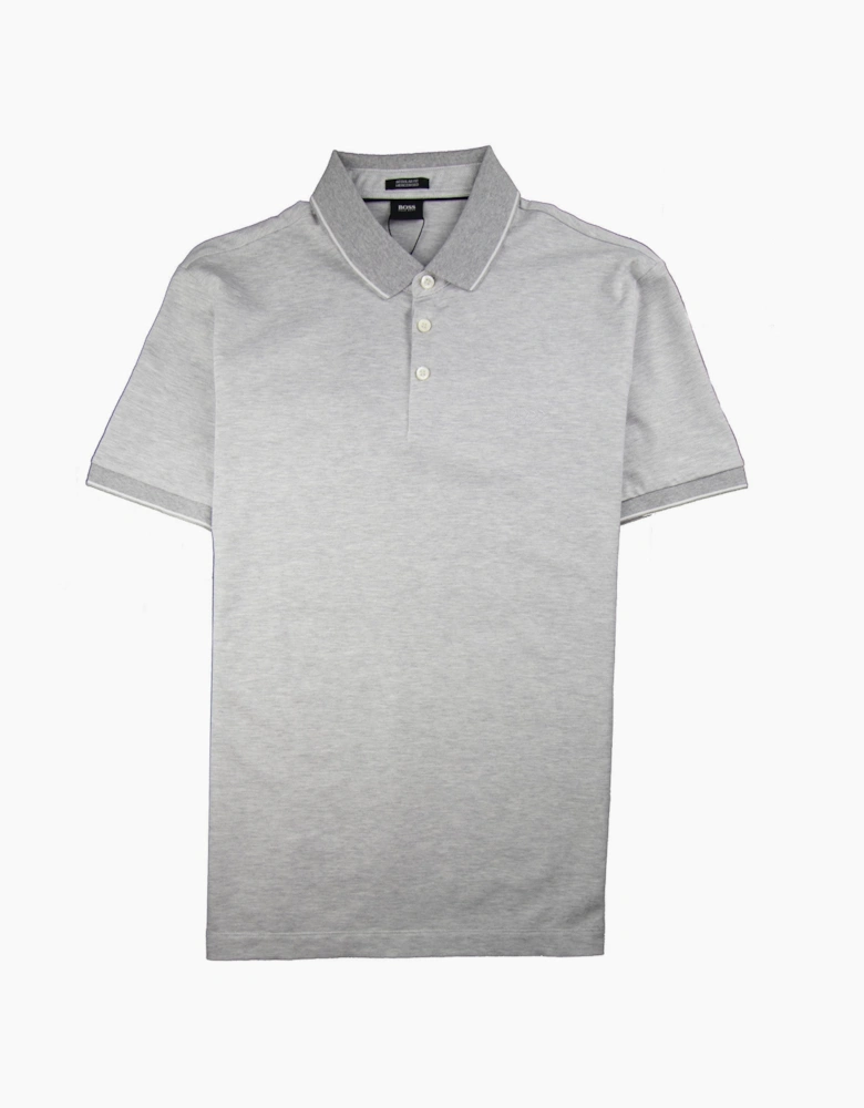Hugo Boss Prout 10 Short Sleeve Polo Light Grey