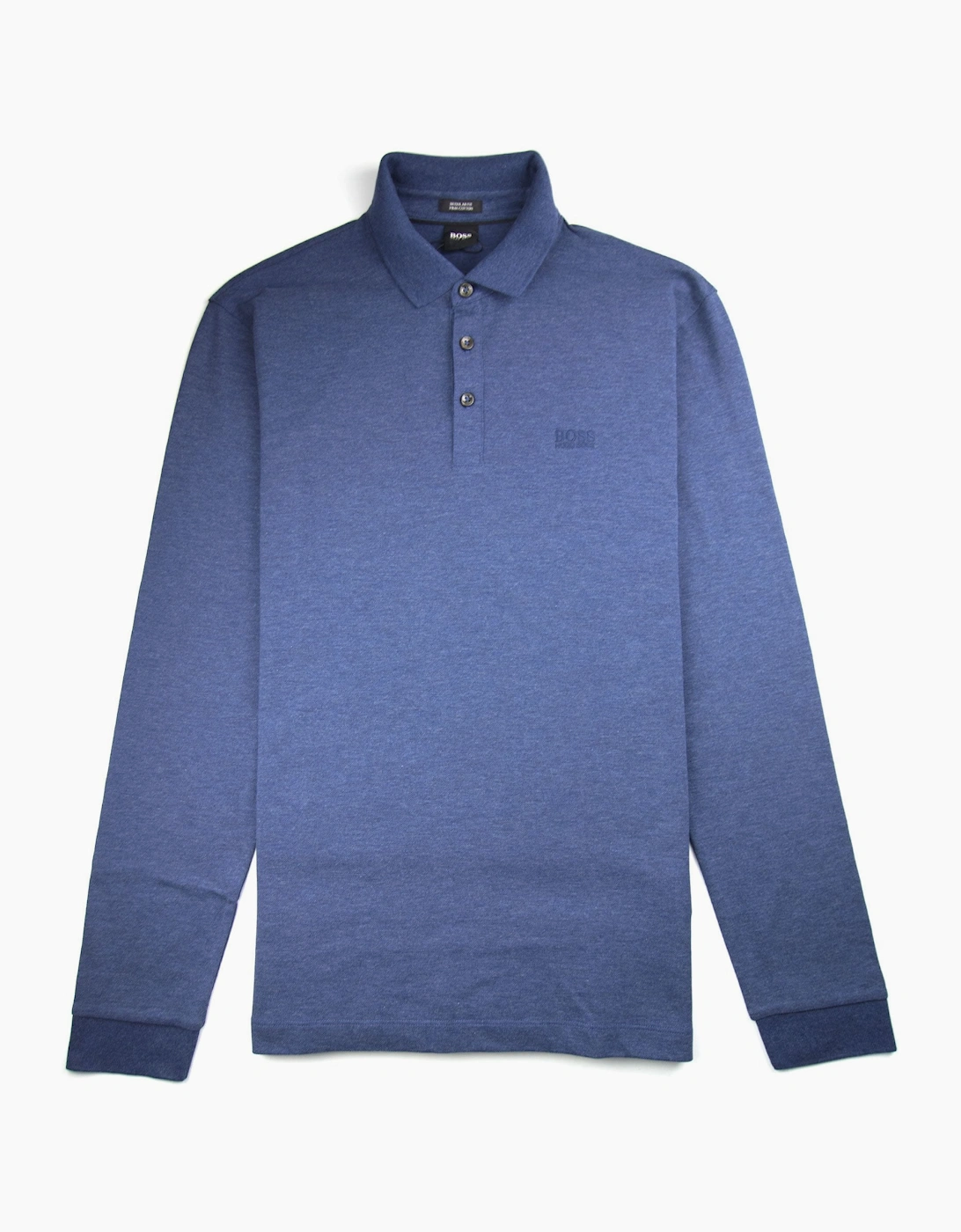 Hugo Boss Pado 10 Long Sleeve Polo Shirt Blue, 3 of 2