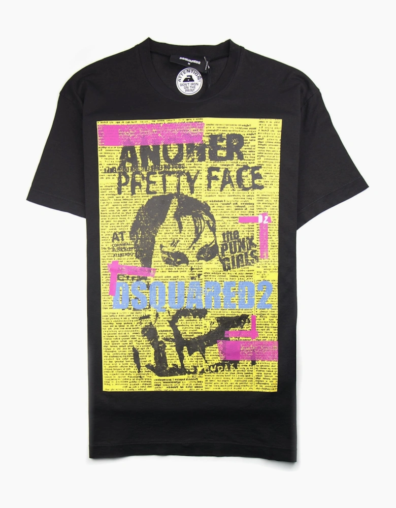 Dsquared2 Another Pretty Face Tee Black/Yellow