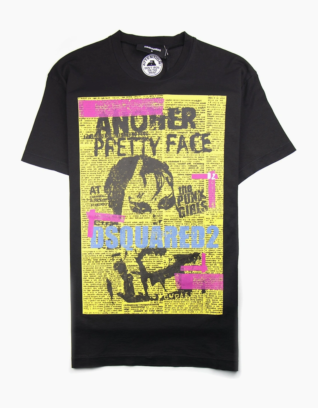 Dsquared2 Another Pretty Face Tee Black/Yellow, 3 of 2