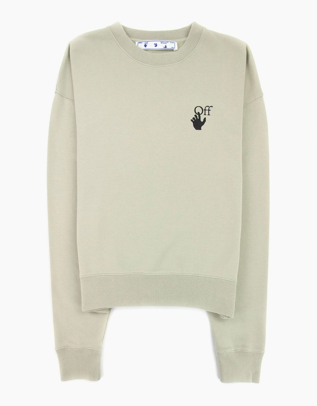 Off White Bubble Arrow Over Crewneck Sweatshirt Stone Grey, 8 of 7