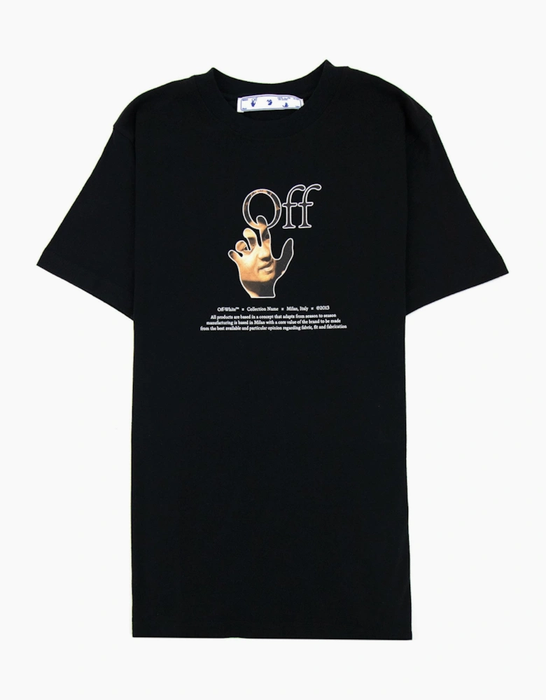 Off White Carav Hand S/s T Shirt Black Multi