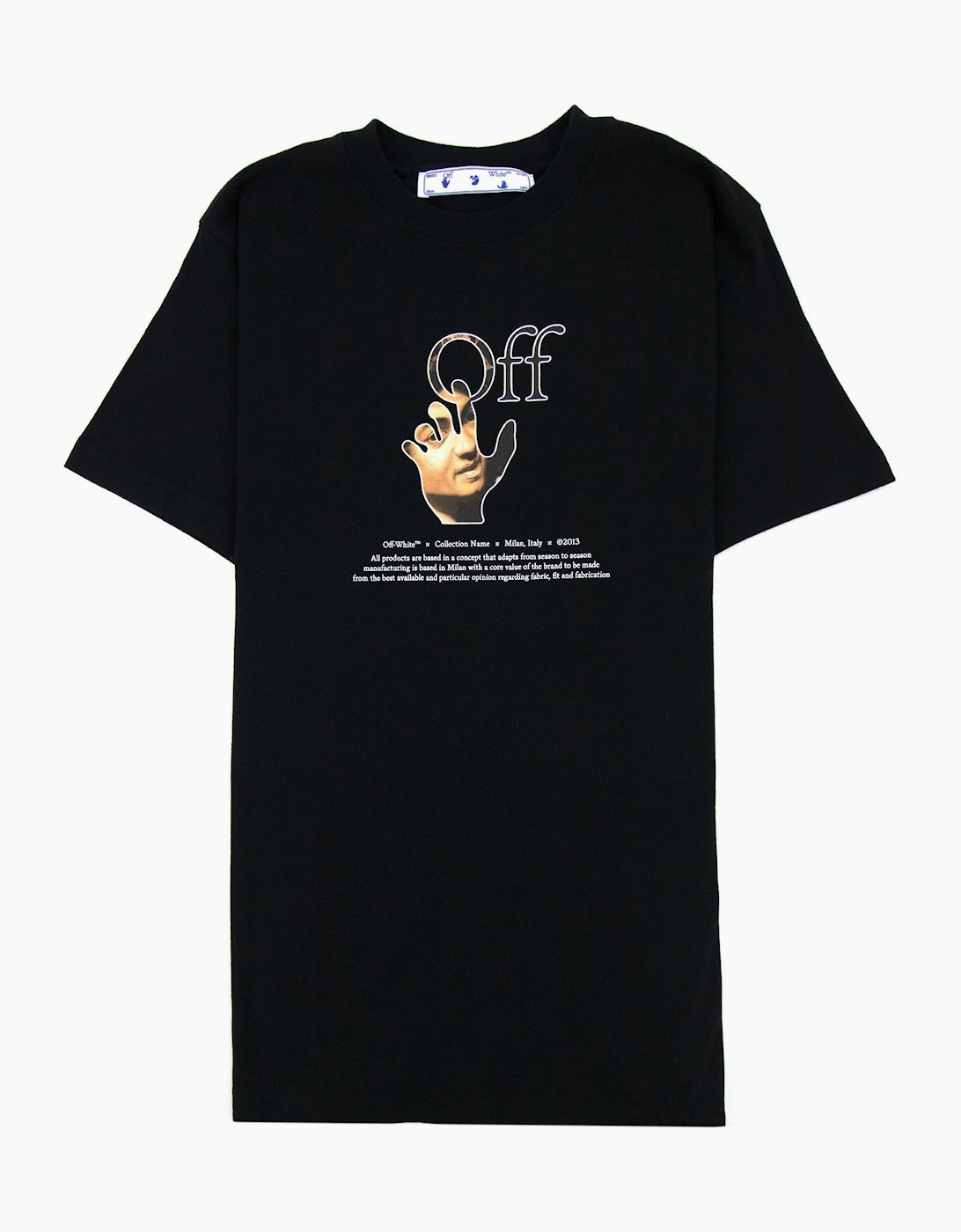 Off White Carav Hand S/s T Shirt Black Multi