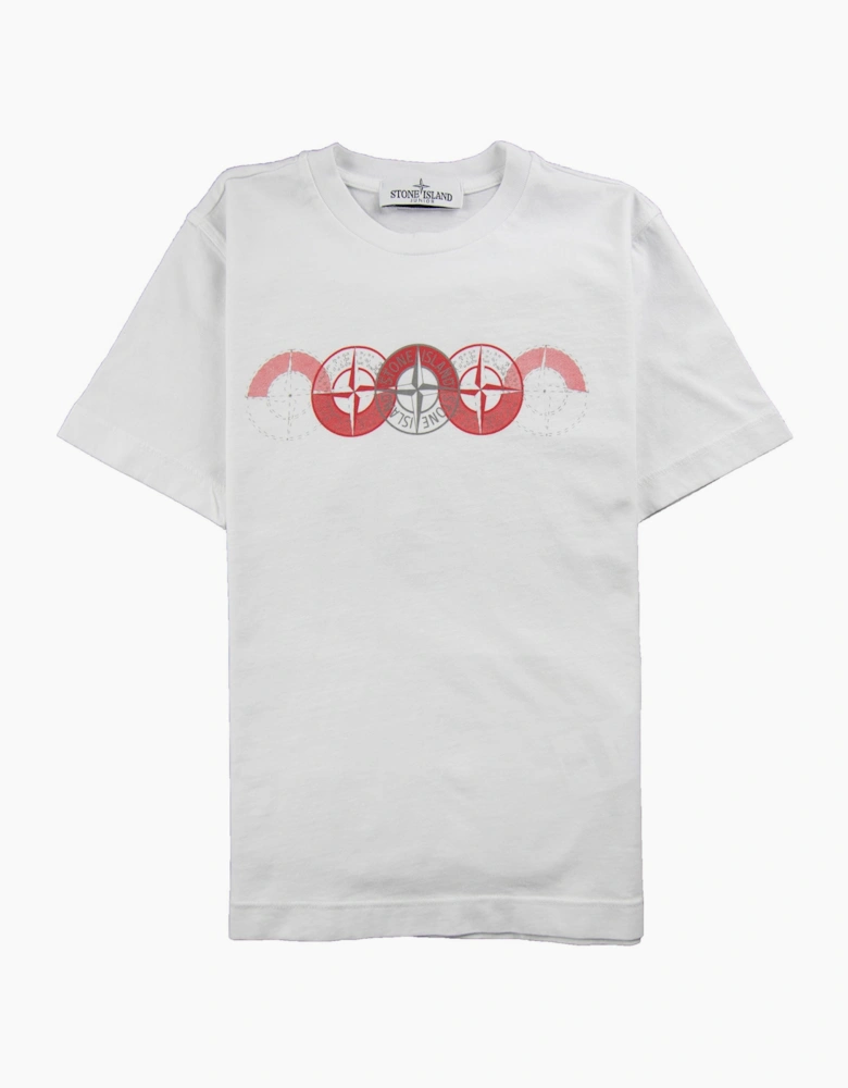 Stone Island Junior 5 Compass T-Shirt White