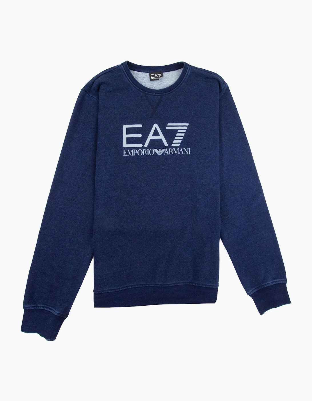 EA7 Train Inspired Crew Neck Sweatshirt Indigo, 3 of 2