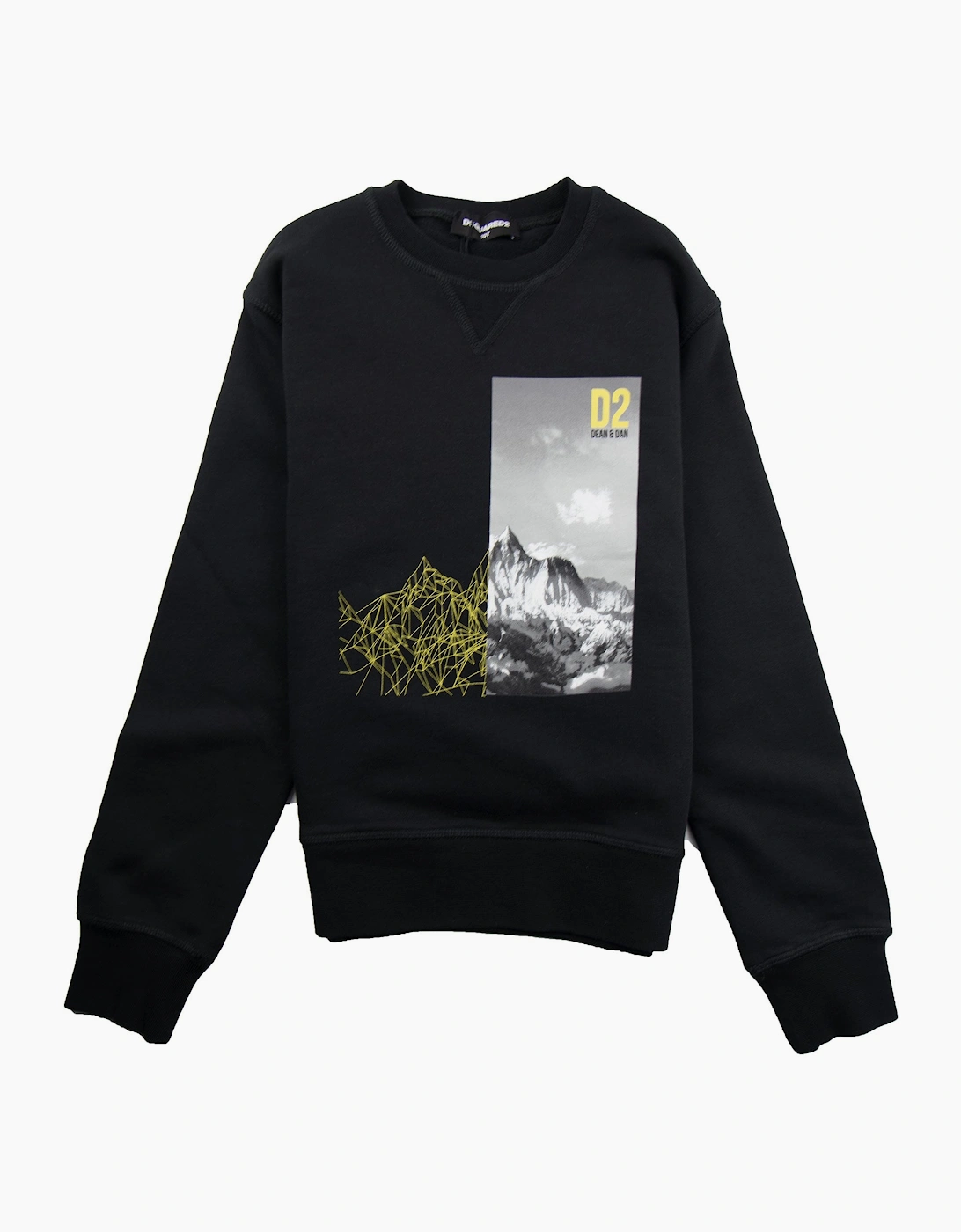 Dsquared2 Kids Mountain Print Sweatshirt Black