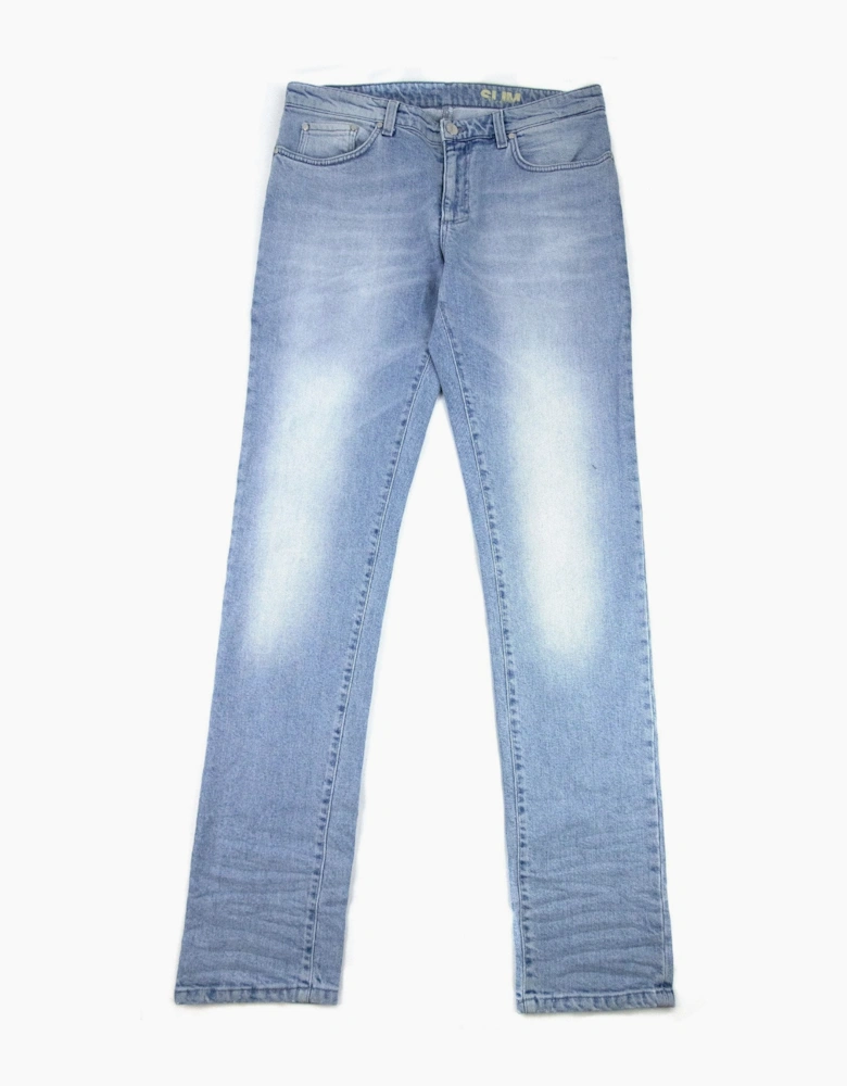 Versace Collection Slim Fit 5 Pocket Jeans Light Denim