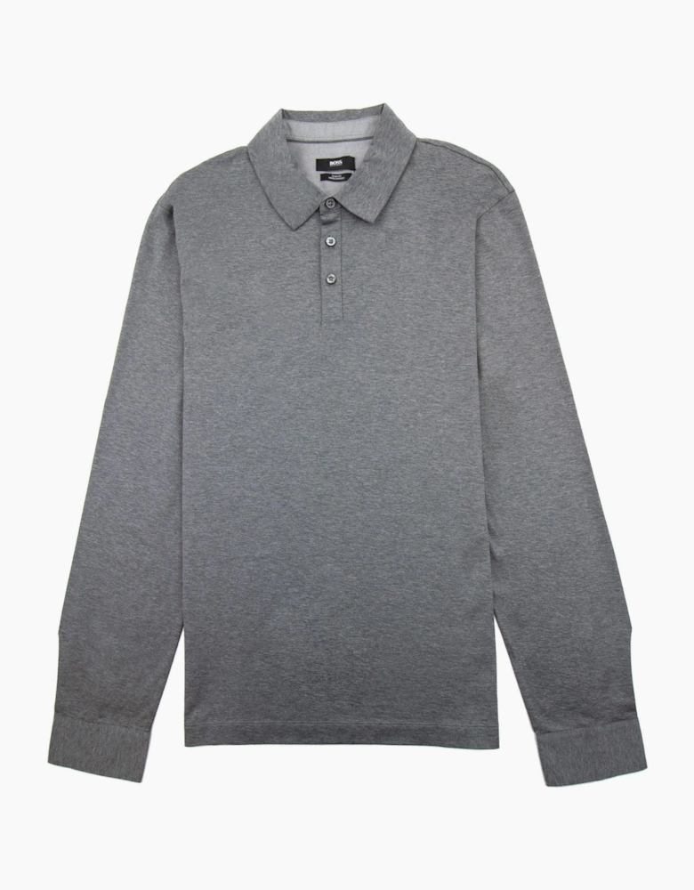 Hugo Boss Paver 01 Long Sleeve Cuff Polo Grey