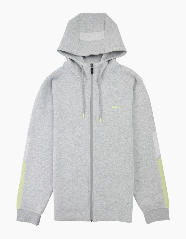 Hugo Boss Saggy 2 Curved Logo Hoody Grey 059