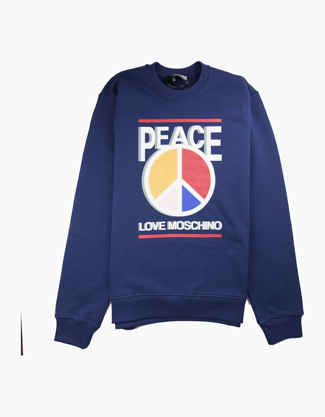 Love Moschino Peace Love Sweatshirt Blue, 3 of 2