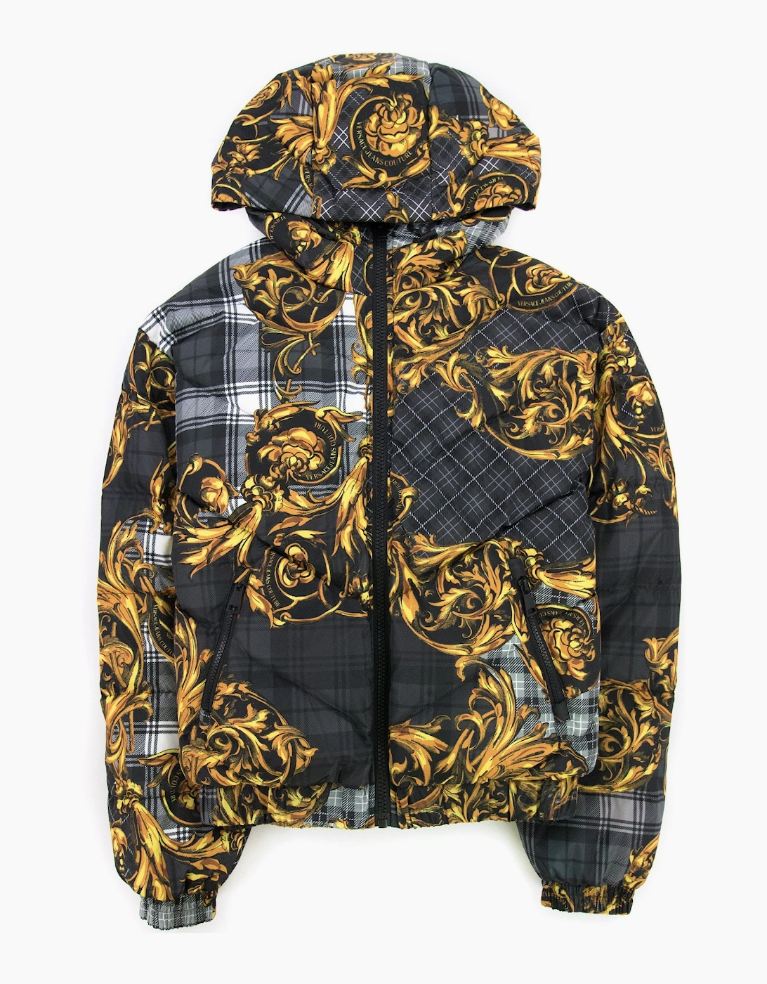 Versace Jeans Couture Baroque Reversible Padded Jacket Black, 8 of 7