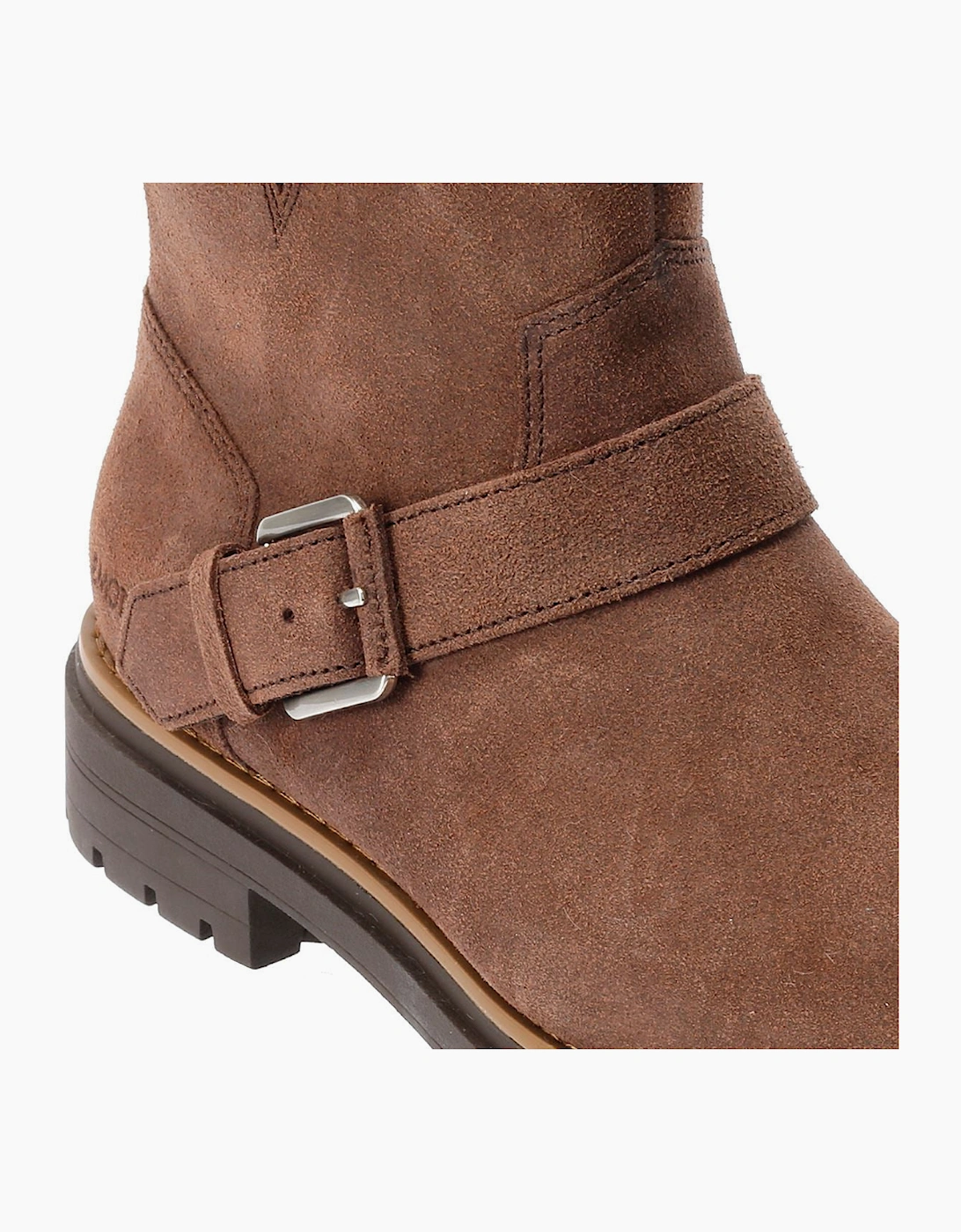 TOMS Ionie Moto Waxy Suede Women's Dark Brown Boots