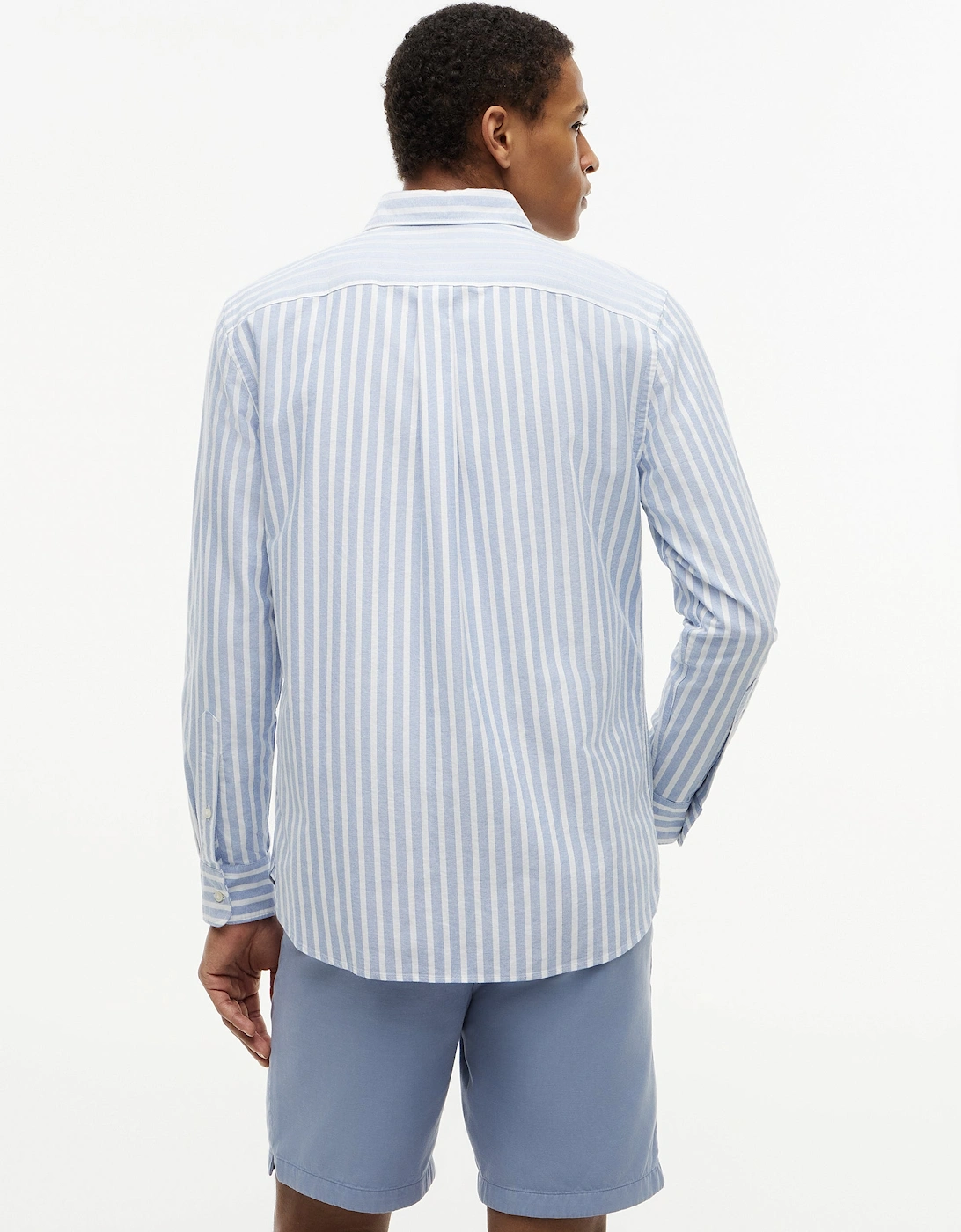Tommy Hilfiger Heritage Oxford Mens Long Sleeve Striped Shirt - Regal Blue/Stripe