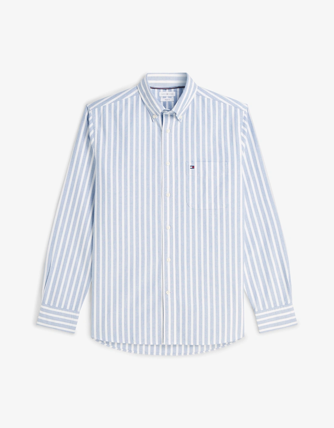 Tommy Hilfiger Heritage Oxford Mens Long Sleeve Striped Shirt - Regal Blue/Stripe