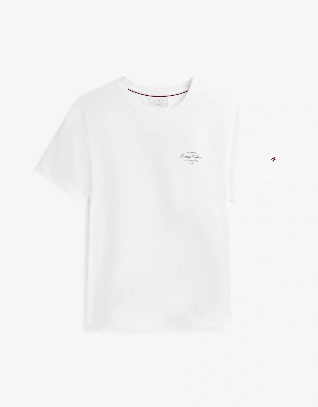 Tommy Hilfiger Nautical Back Photo Mens T-Shirt - White