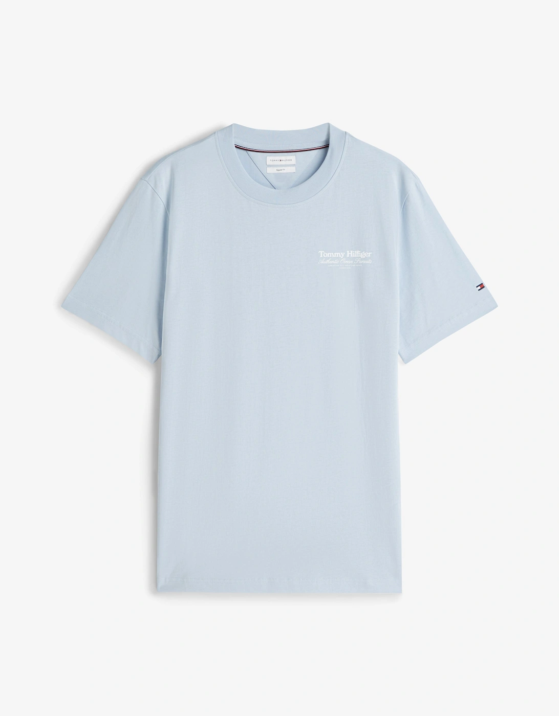 Tommy Hilfiger Nautical Back Graphic Mens T-Shirt - Breezy Blue