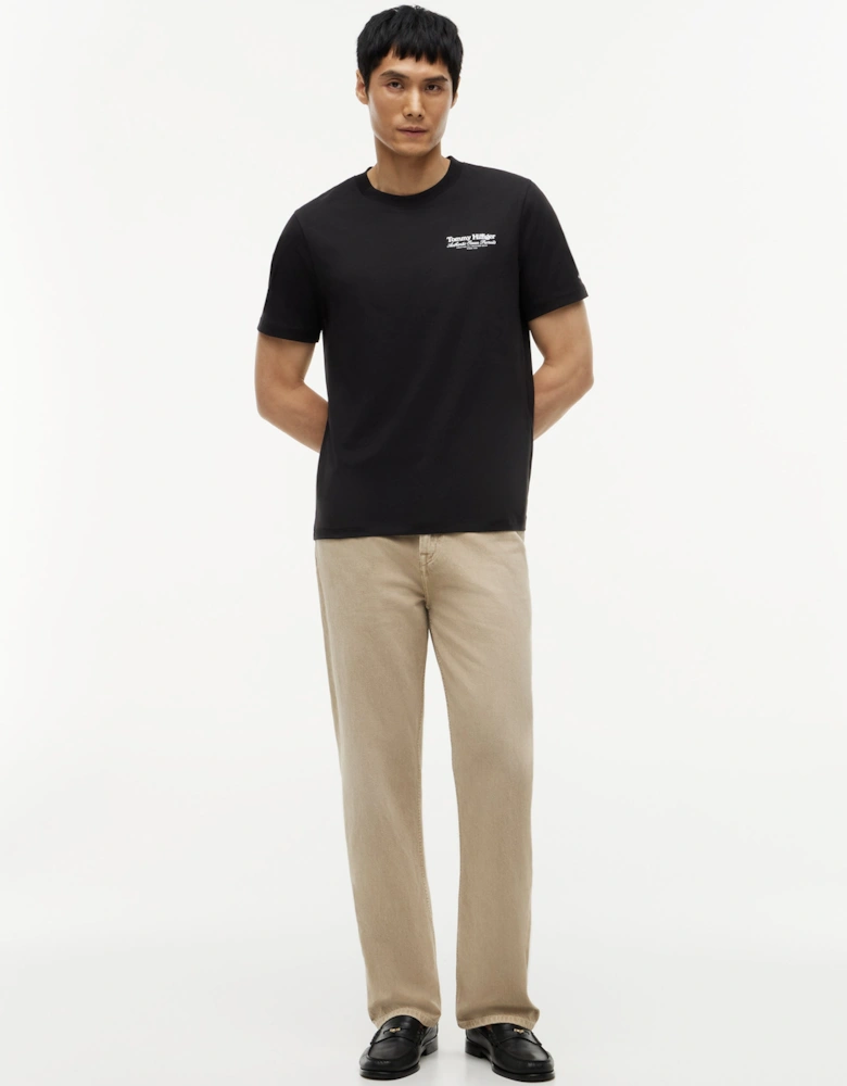 Tommy Hilfiger Nautical Back Graphic Mens T-Shirt - Black