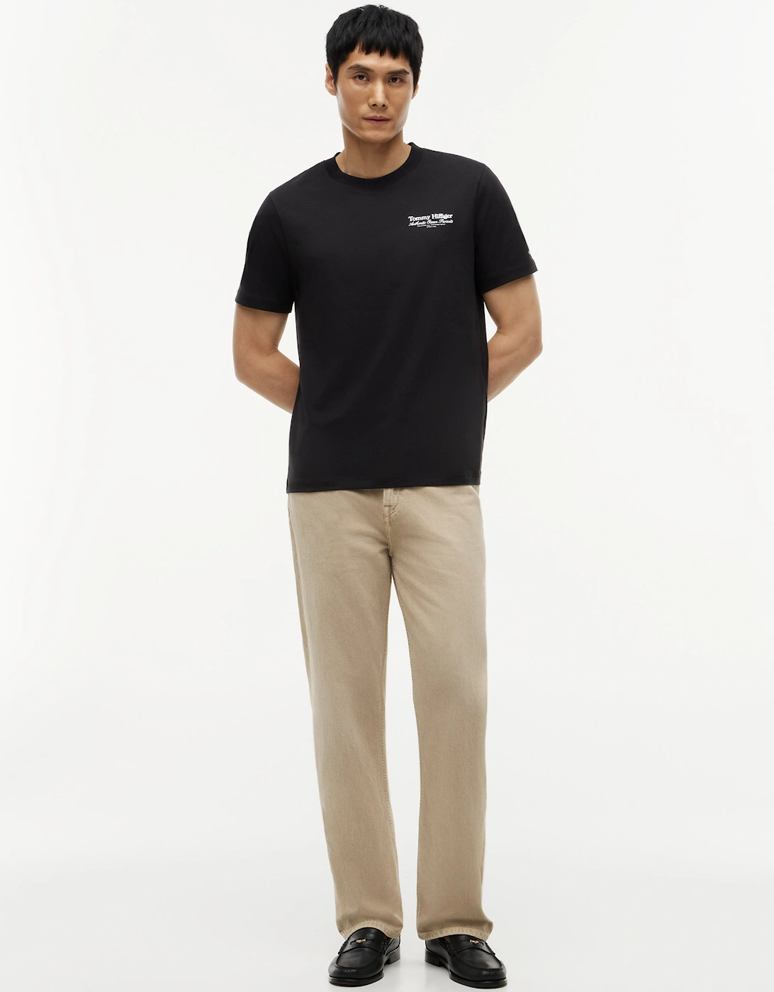 Tommy Hilfiger Nautical Back Graphic Mens T-Shirt - Black