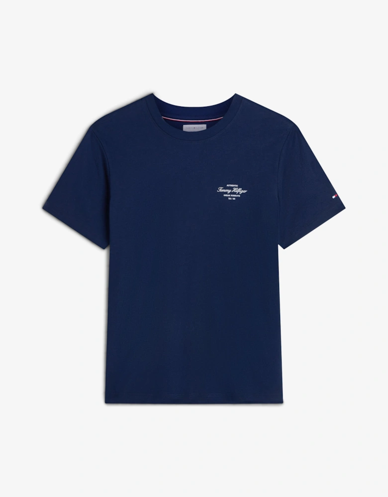 Tommy Hilfiger Nautical Back Photo Mens T-Shirt - Carbon Navy
