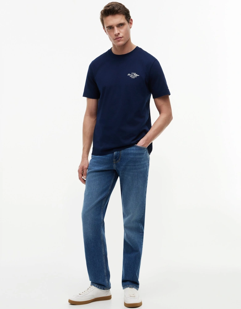 Tommy Hilfiger Nautical Back Photo Mens T-Shirt - Carbon Navy