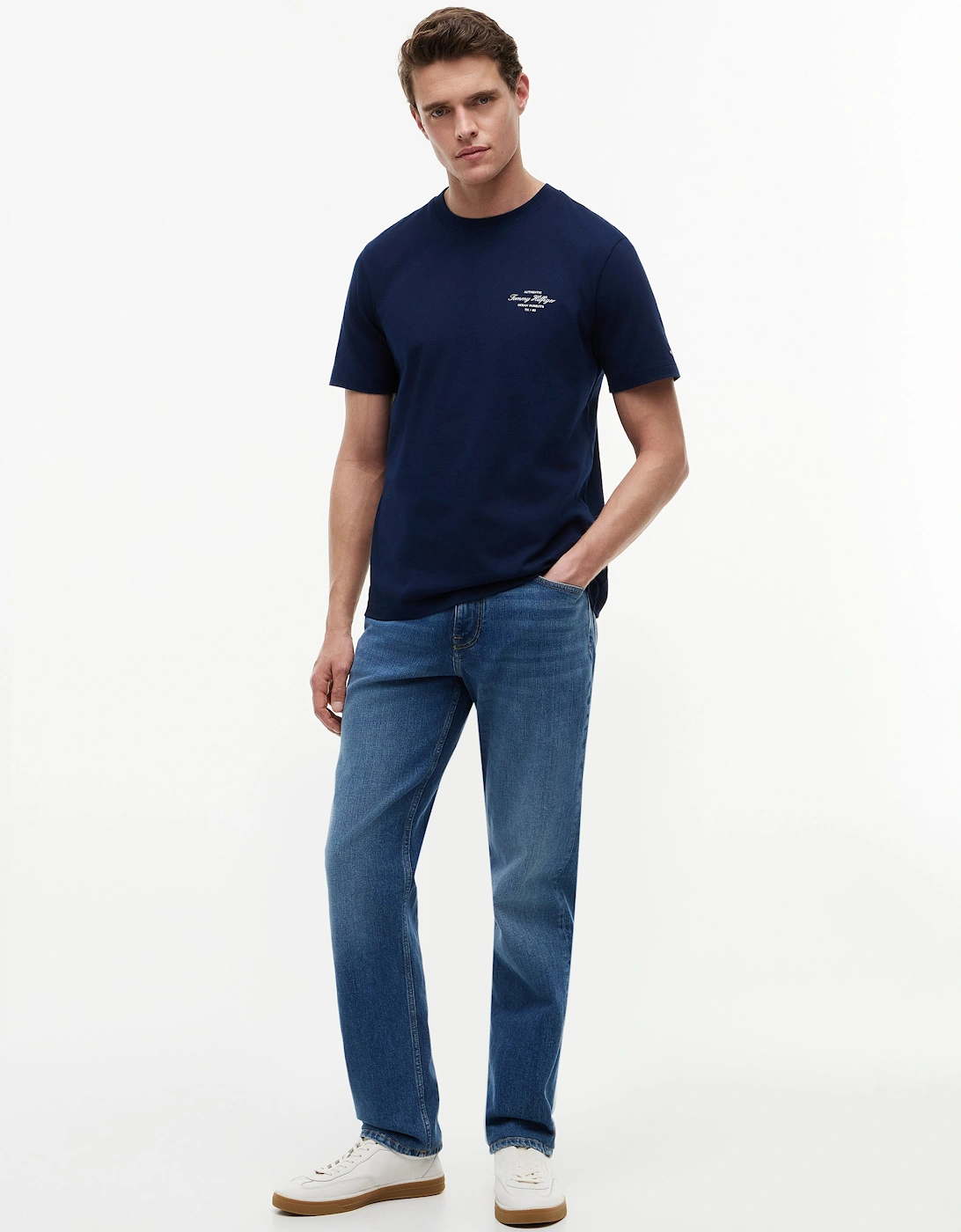 Tommy Hilfiger Nautical Back Photo Mens T-Shirt - Carbon Navy