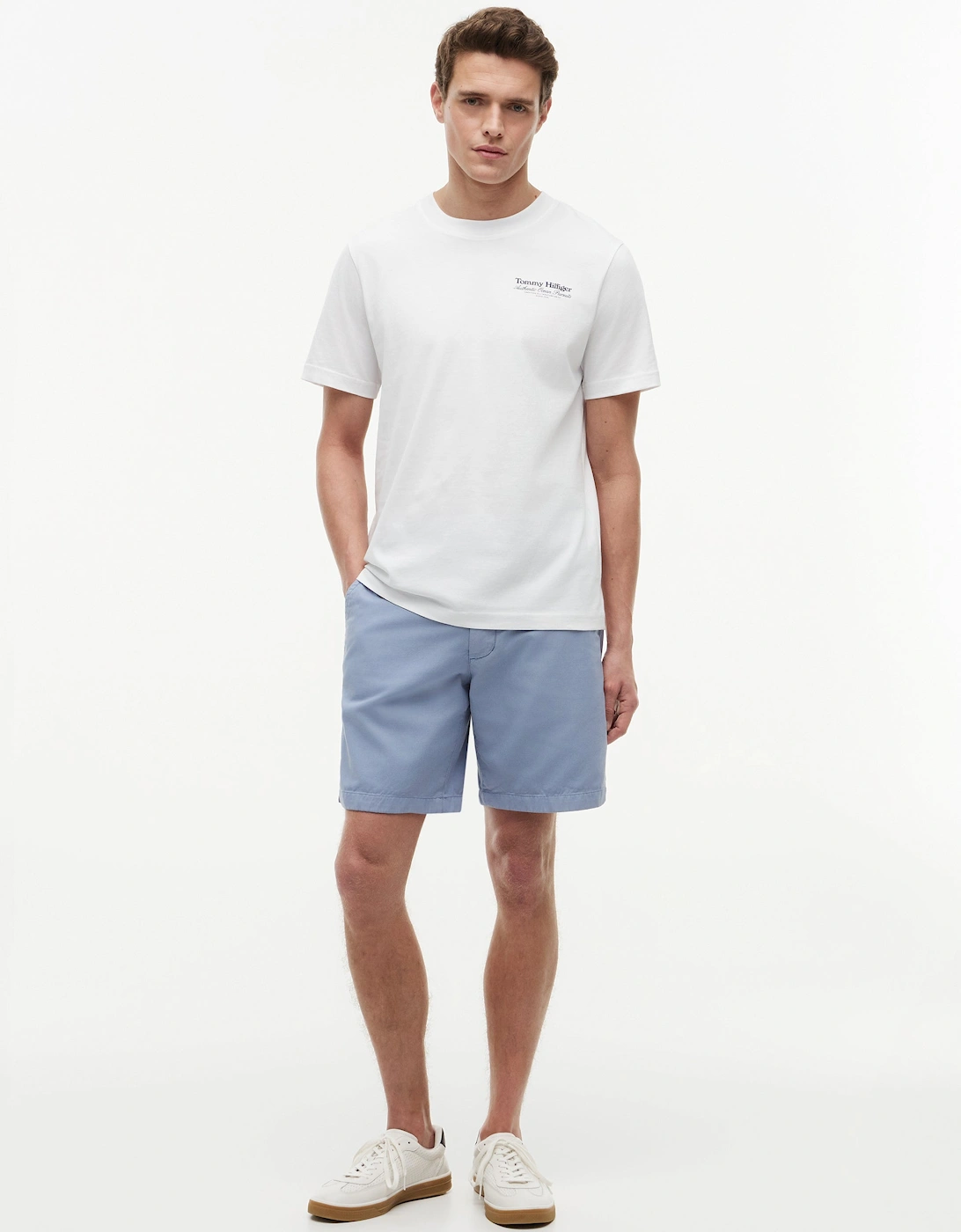 Tommy Hilfiger Nautical Back Graphic Mens T-Shirt - White