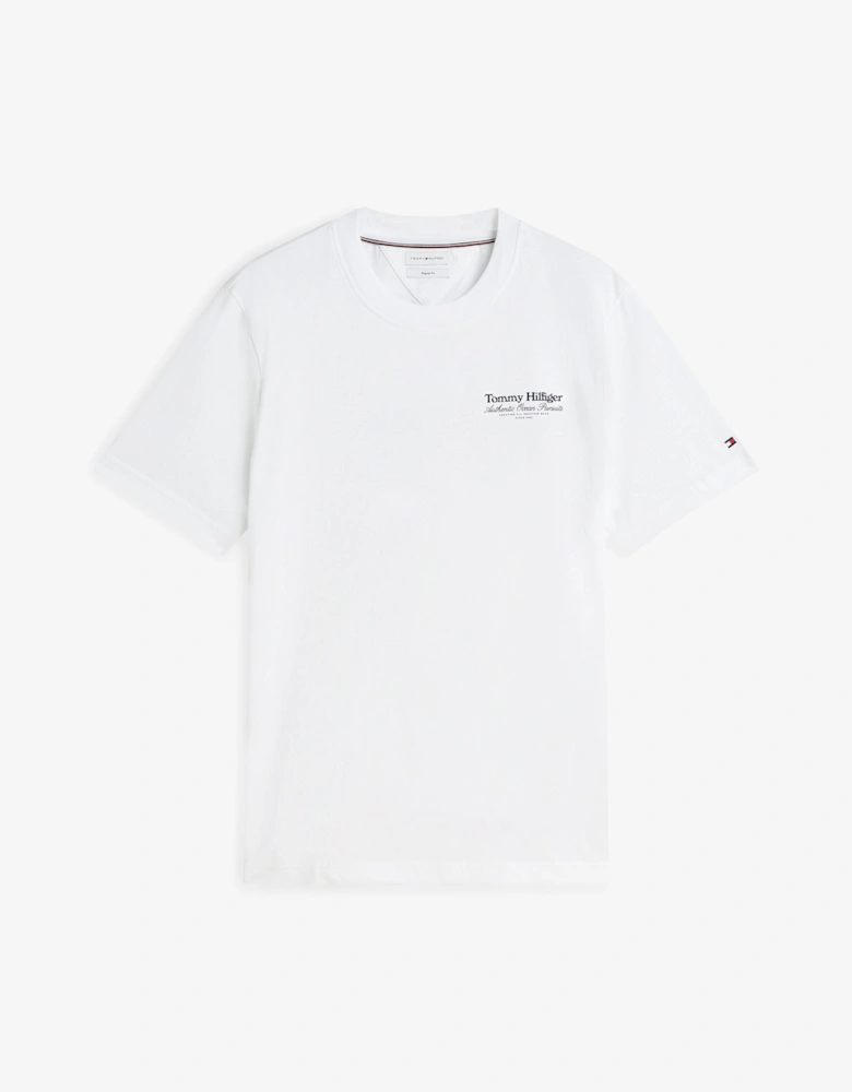Tommy Hilfiger Nautical Back Graphic Mens T-Shirt - White