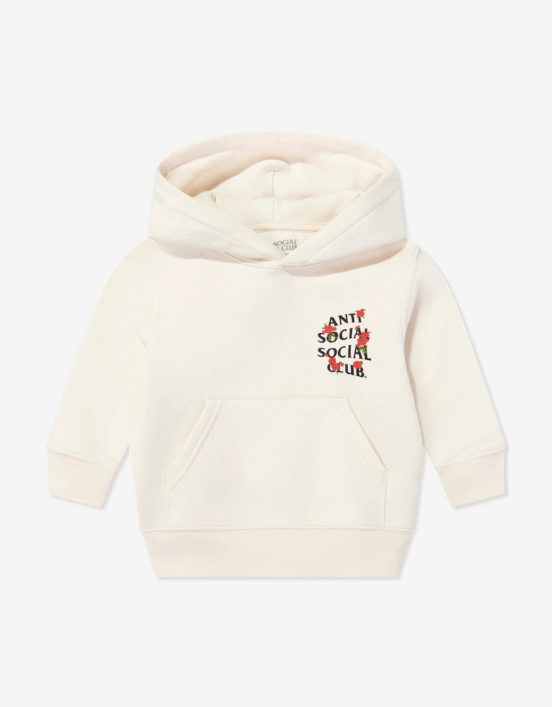 Anti Social Social Club Kids Rose Kkotch Hoodie in Ivory