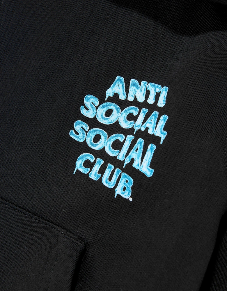 Anti Social Social Club Kids Icy Mind Games Hoodie in Black