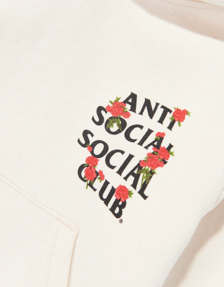 Anti Social Social Club Kids Rose Kkotch Hoodie in Ivory