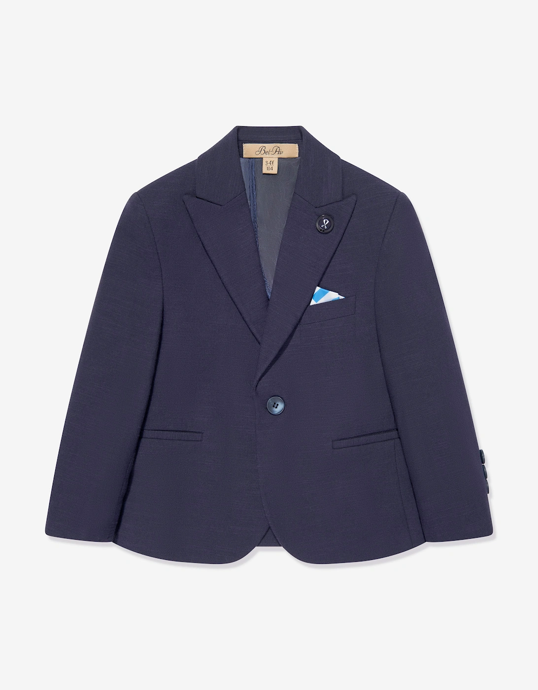 Bel-Air Boys Cotton Suit Set in Navy