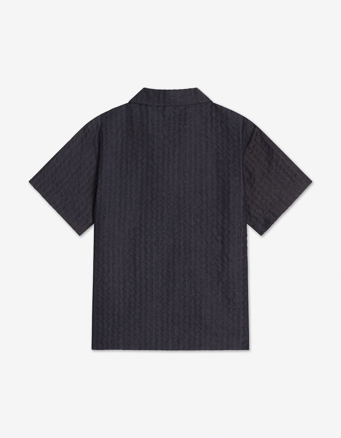 Dolce & Gabbana Boys Short Sleeve Denim Shirt in Navy