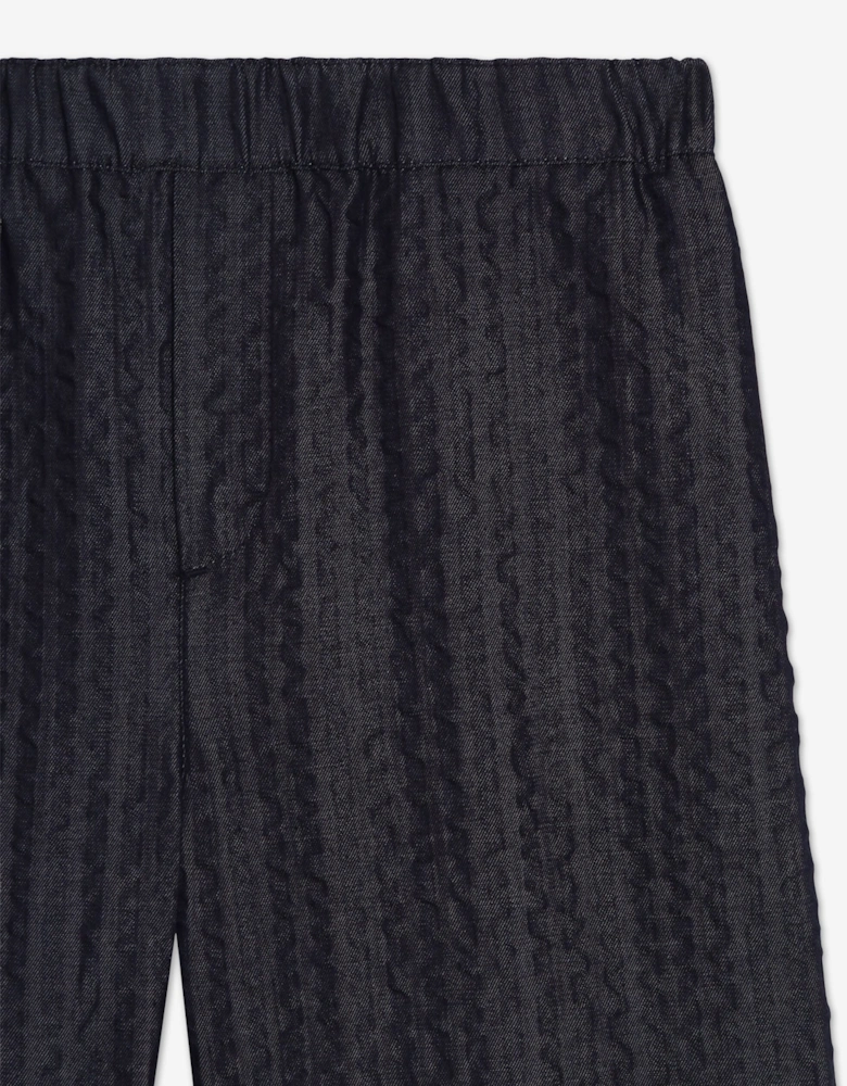 Dolce & Gabbana Boys Denim Bermuda Shorts in Navy