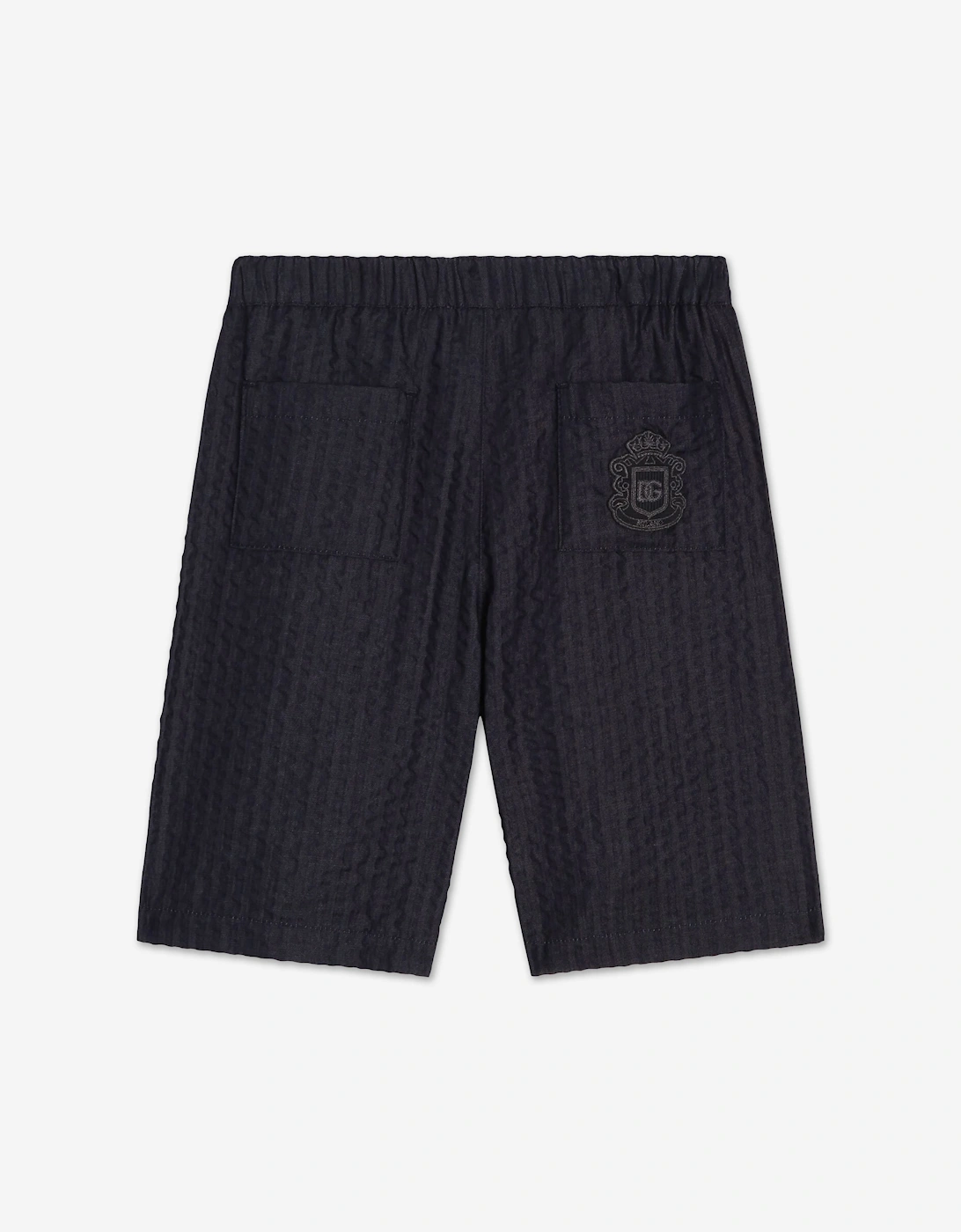 Dolce & Gabbana Boys Denim Bermuda Shorts in Navy