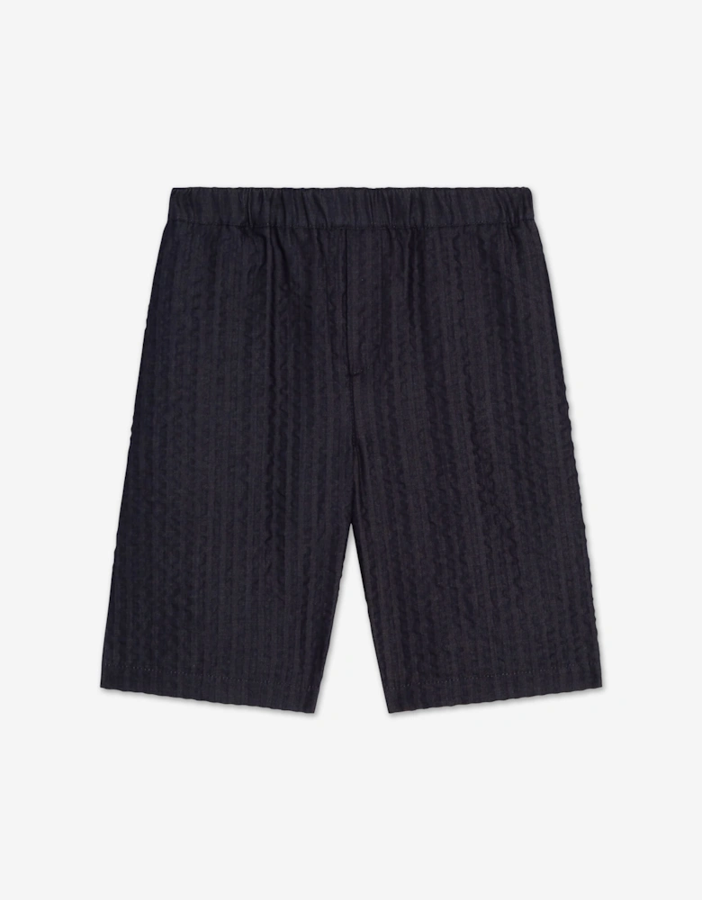Dolce & Gabbana Boys Denim Bermuda Shorts in Navy