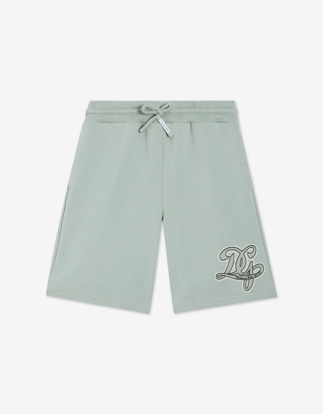 Dolce & Gabbana Boys Embroidered Logo Shorts in Green