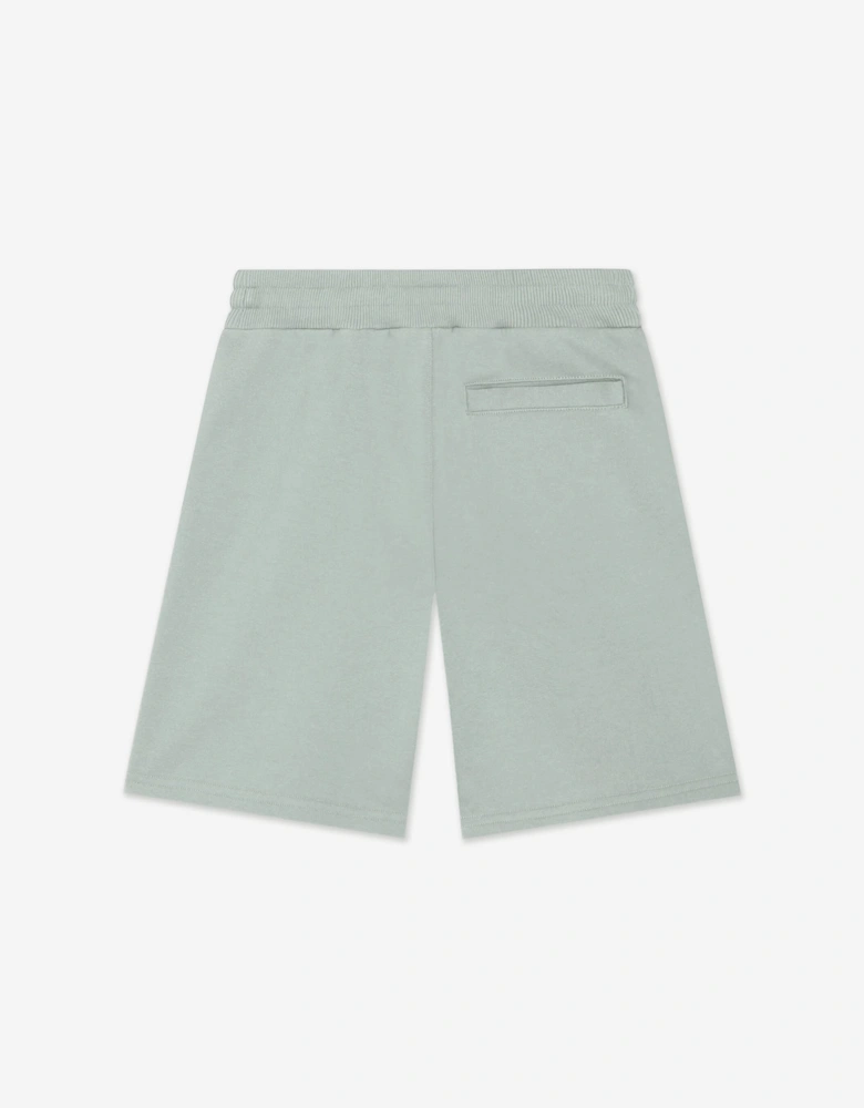 Dolce & Gabbana Boys Embroidered Logo Shorts in Green