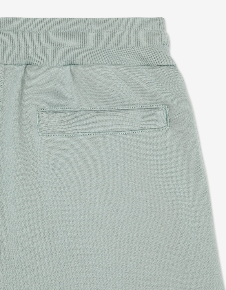 Dolce & Gabbana Boys Embroidered Logo Shorts in Green