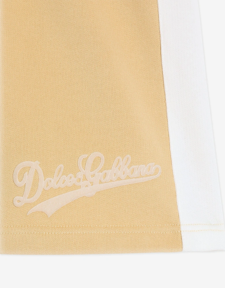 Dolce & Gabbana Boys Logo Bermuda Shorts in Yellow