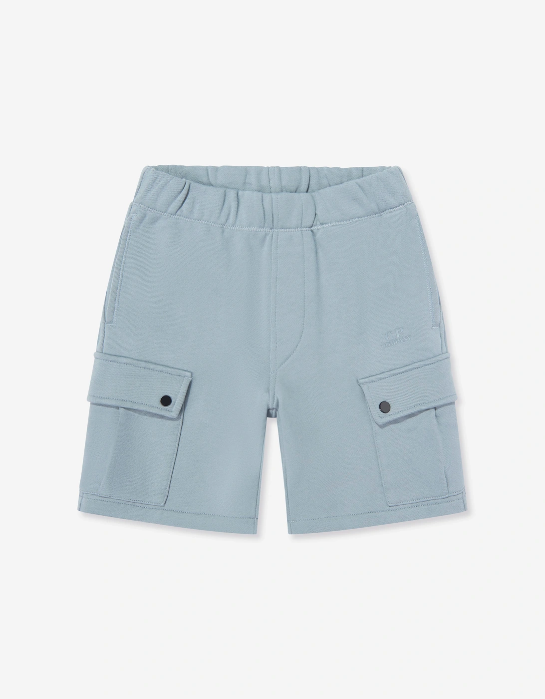 C.P. Company Boys Cotton Jersey Cargo Short Set in Blue