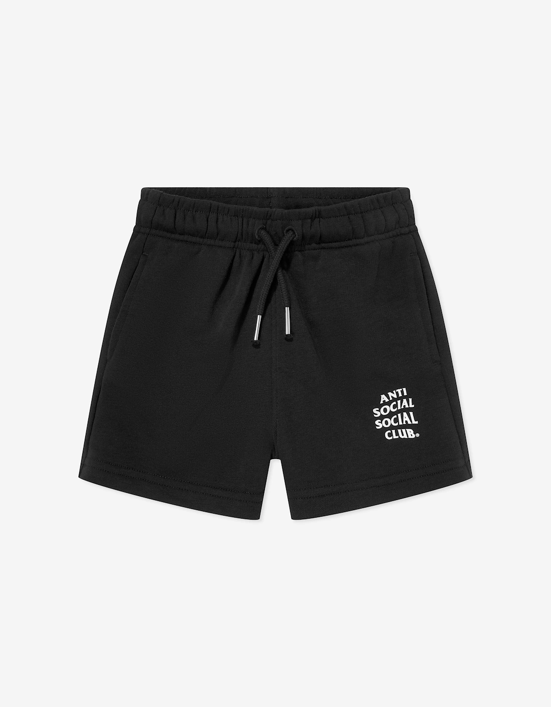 Anti Social Social Club Kids Core Shorts in Black, 5 of 4