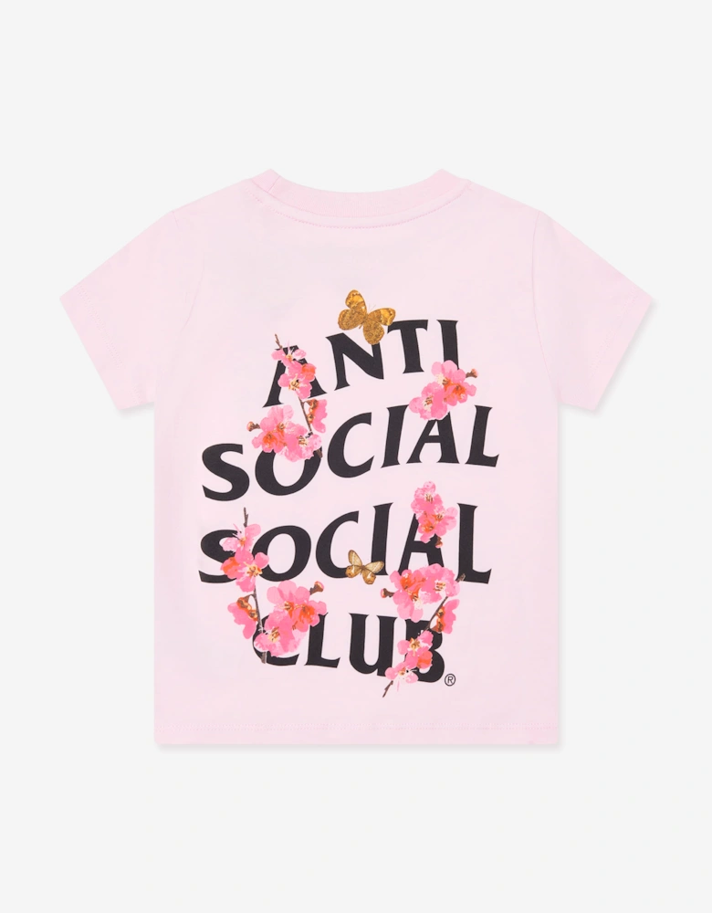 Anti Social Social Club Kids Kkotch T-Shirt in Pink